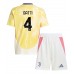 Maillot de foot Juventus Federico Gatti #4 Extérieur vêtements enfant 2024-25 Manches Courtes (+ pantalon court)